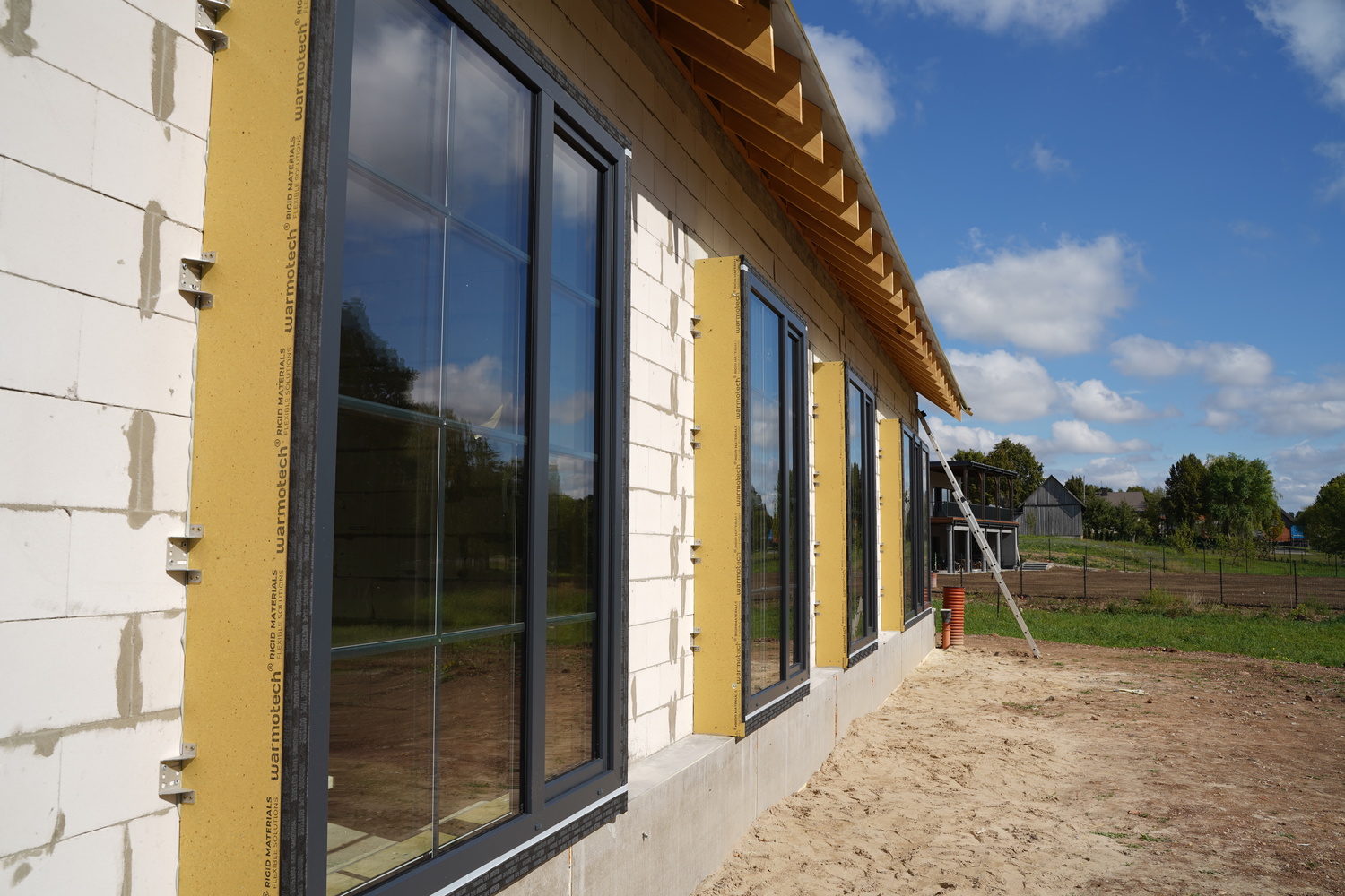 PVC window installation