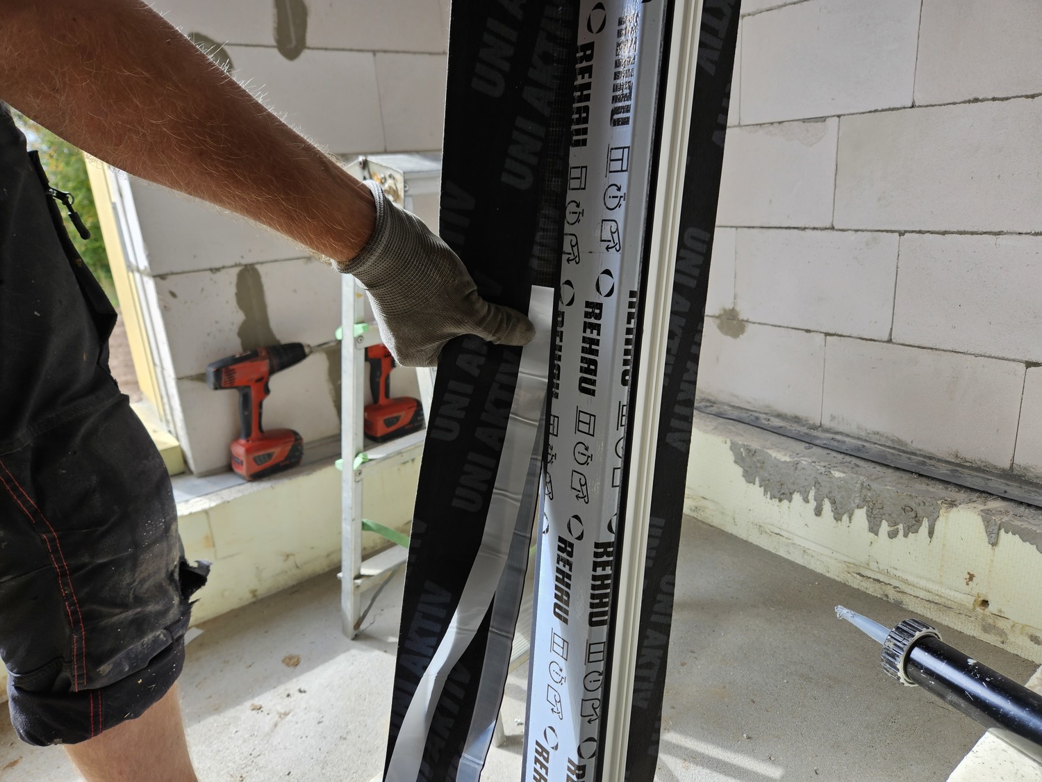 Sealing tapes for PVC windows