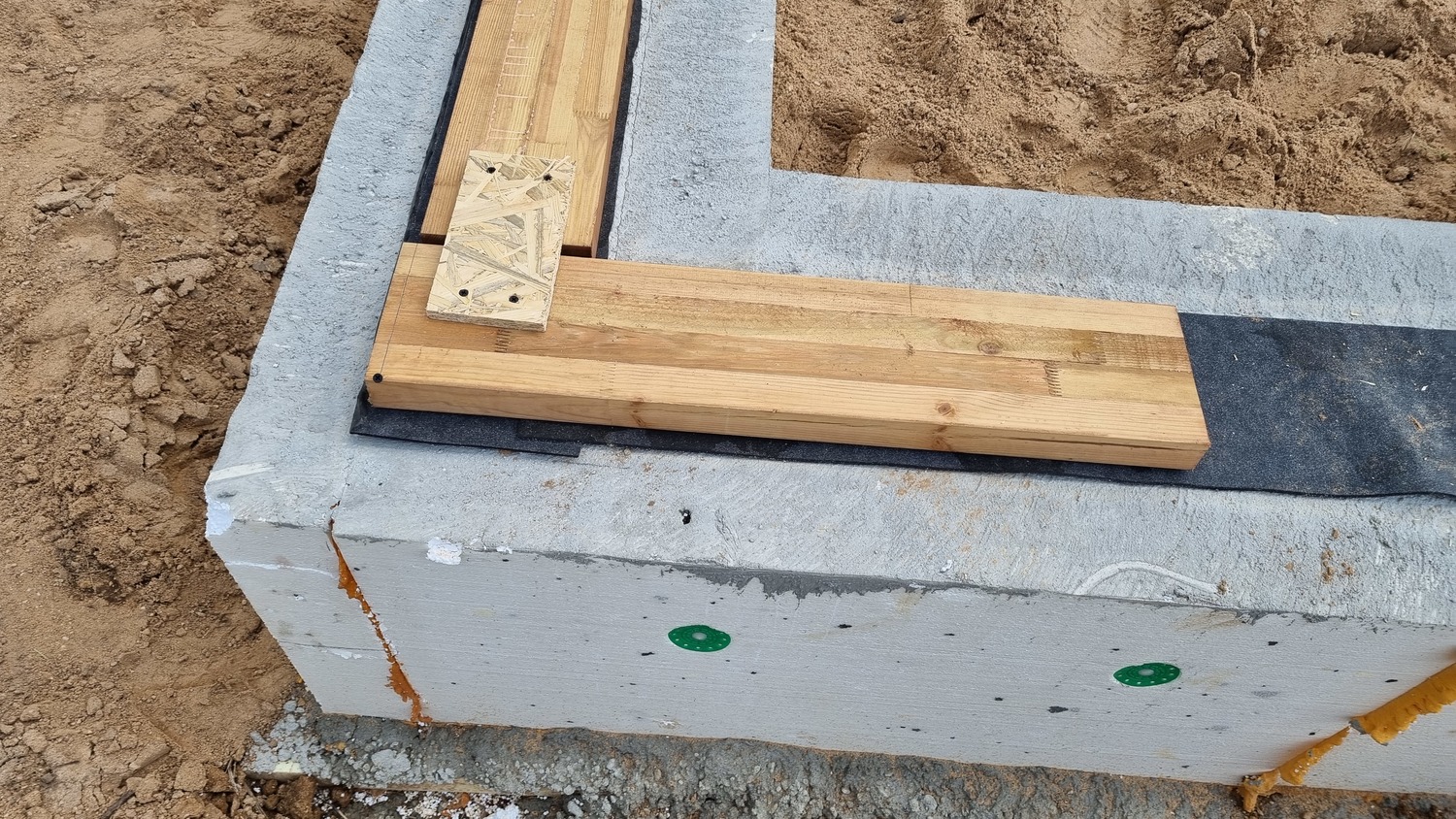 Installation of the Frame House Foundation
