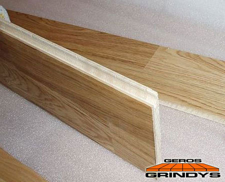 Three-layer flooring planks